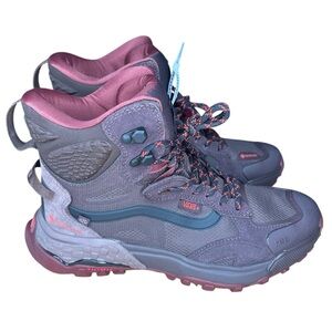 NWT Vans MTE Crestline Gore-Tex Waterproof Hiking Boots Men’s sz 7.5 Brown Red